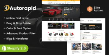 Autorapid - Auto Parts Store Shopify 2.0 Responsive Theme